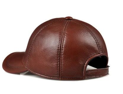 Tancarville Genuine Leather Baseball Cap – Premium Casual Cap
