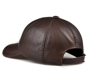 Tancarville Genuine Leather Baseball Cap – Premium Casual Cap
