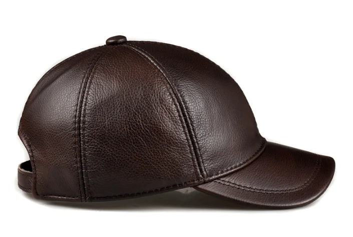 Tancarville Genuine Leather Baseball Cap – Premium Casual Cap