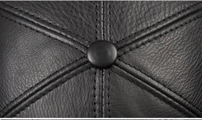 Tancarville Genuine Leather Baseball Cap – Premium Casual Cap