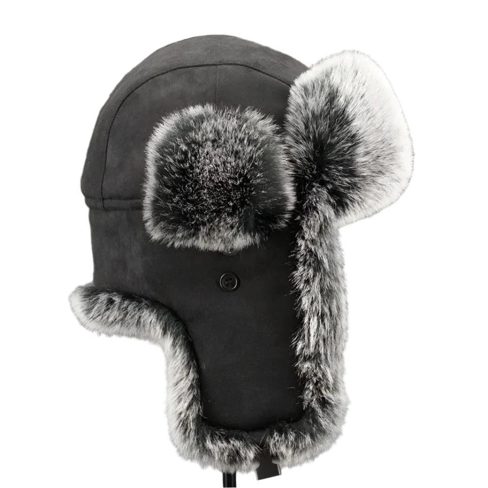 Tarkov Winter Fur Bomber Hat – Warm Leather Trapper Ushanka