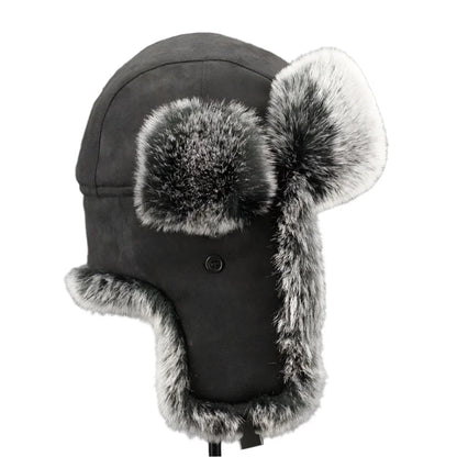 Tarkov Winter Fur Bomber Hat – Warm Leather Trapper Ushanka