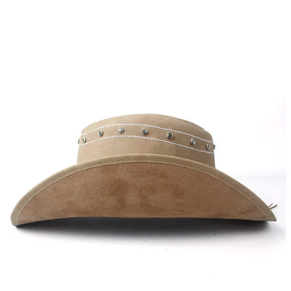 Cherokee Genuine Leather Cowboy Hat - Classic Western Style For Casual Wear And Moments