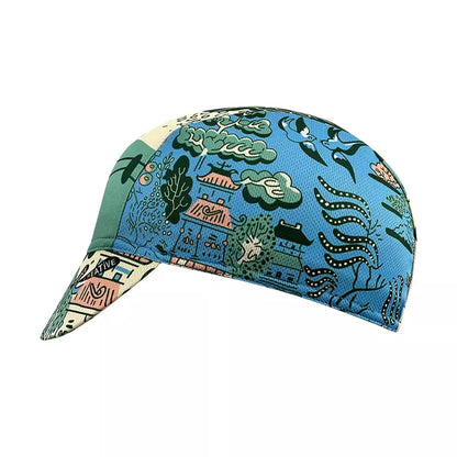 Asian Design Cycling Cap Topi Sepeda Under Helmet Sweat Wicking All Day Comfort