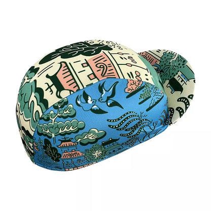 Asian Design Cycling Cap Topi Sepeda Under Helmet Sweat Wicking All Day Comfort