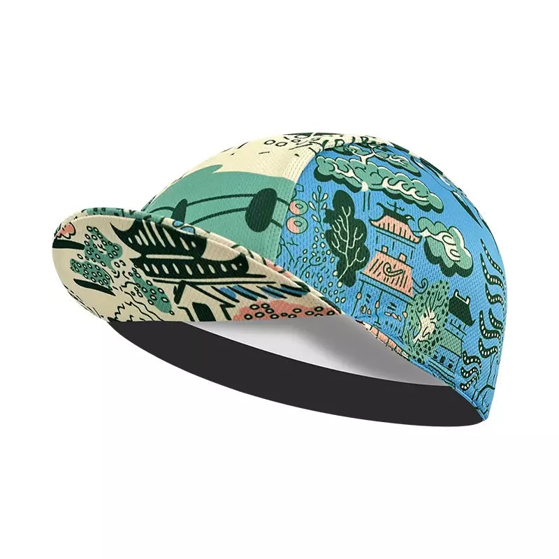 Asian Design Cycling Cap Topi Sepeda Under Helmet Sweat Wicking All Day Comfort