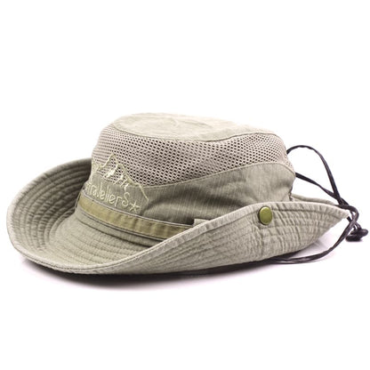 Travellers Sun Bucket Hat – Lightweight Cotton Outdoor Hat