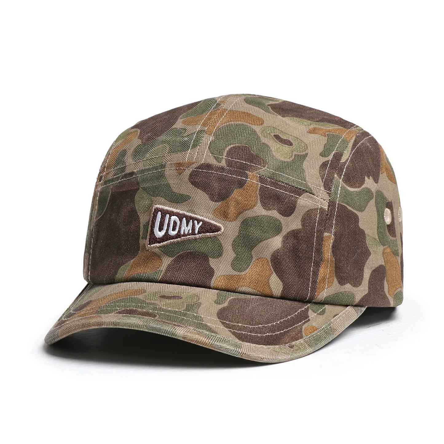 Vintage Camouflage 5-Panel Baseball Cap Classic Outdoor Style - Urban Caps