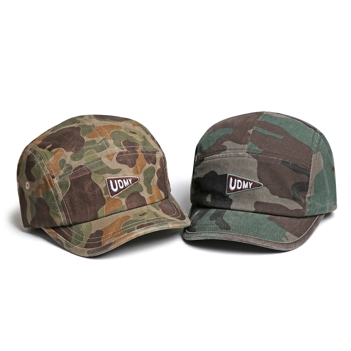 Vintage Camouflage 5-Panel Baseball Cap Classic Outdoor Style - Urban Caps