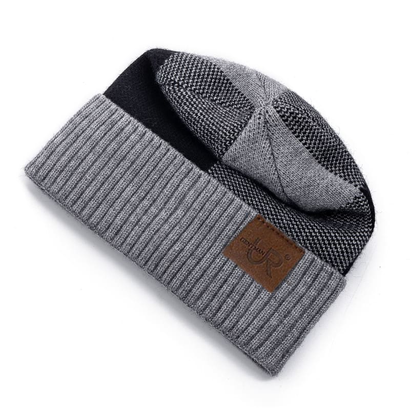 UR Patchwork Knitted Beanie Breathable Soft Texture - Urban Caps