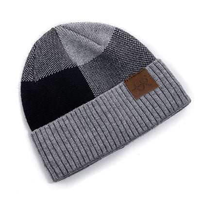 UR Patchwork Knitted Beanie Breathable Soft Texture - Urban Caps