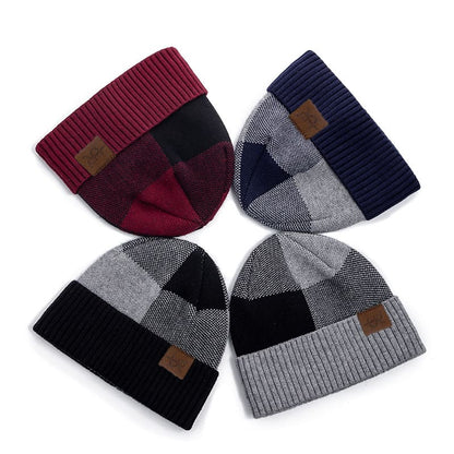 UR Patchwork Knitted Beanie Breathable Soft Texture - Urban Caps