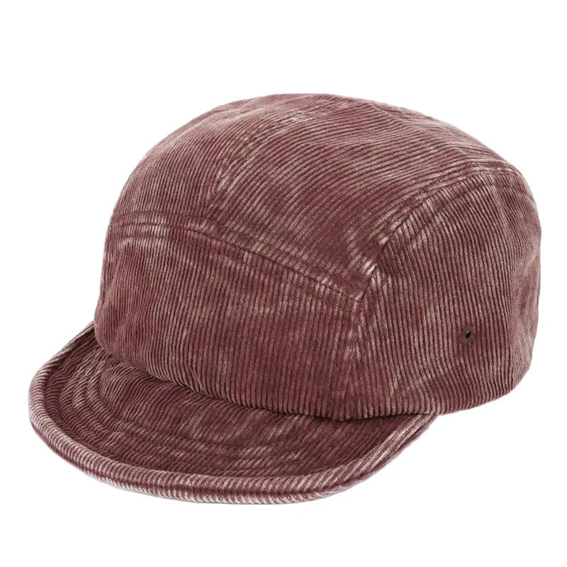 Urban Corduroy Short Brim Five-Panel Baseball Cap - Urban Caps