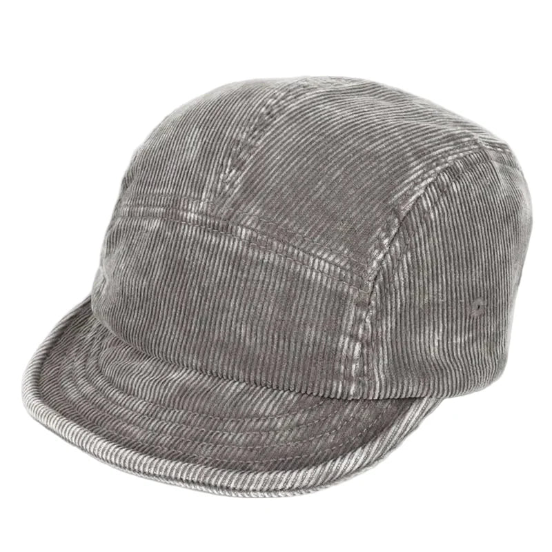 Urban Corduroy Short Brim Five-Panel Baseball Cap - Urban Caps