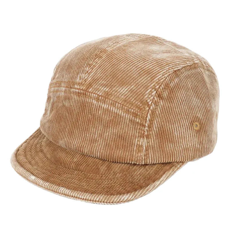 Urban Corduroy Short Brim Five-Panel Baseball Cap - Urban Caps