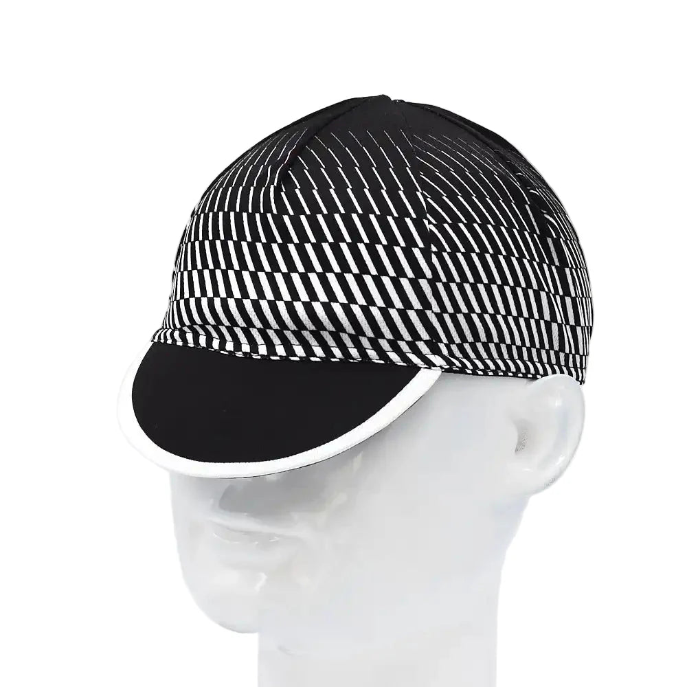 Vancouver Striped Cycling Cap Acrylic Adjustable 54 to 65 cm for Every Ride