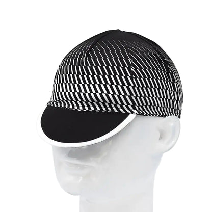 Vancouver Striped Cycling Cap Acrylic Adjustable 54 to 65 cm for Every Ride