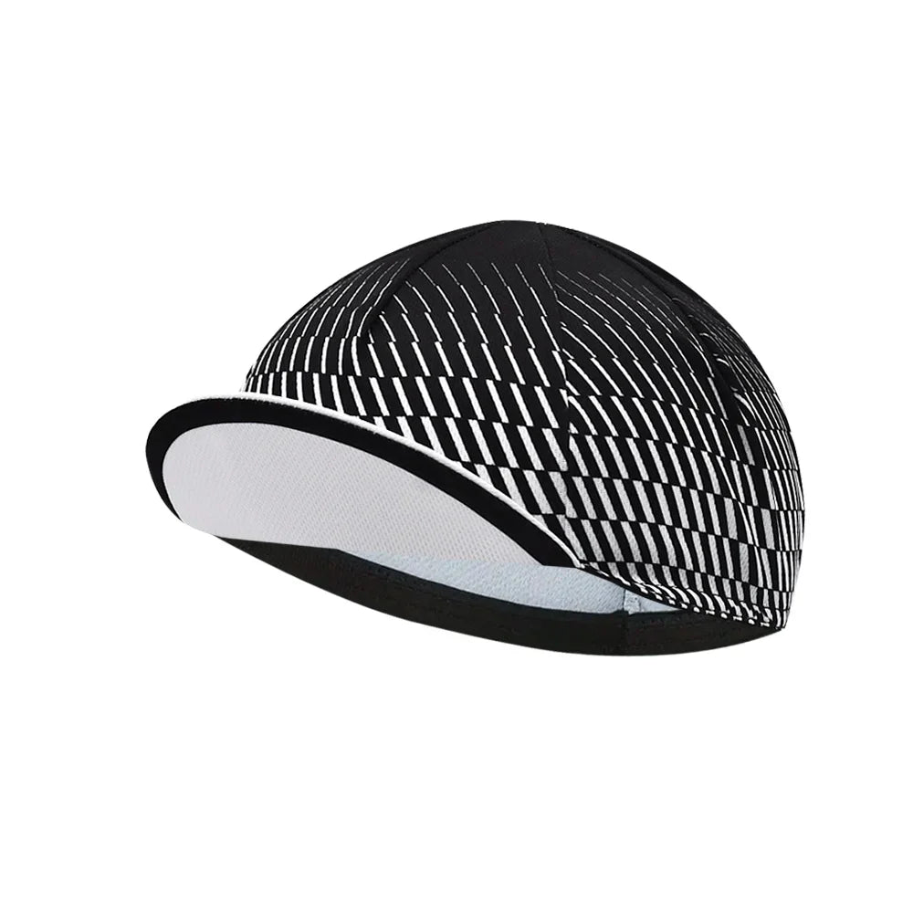 Vancouver Striped Cycling Cap Acrylic Adjustable 54 to 65 cm for Every Ride