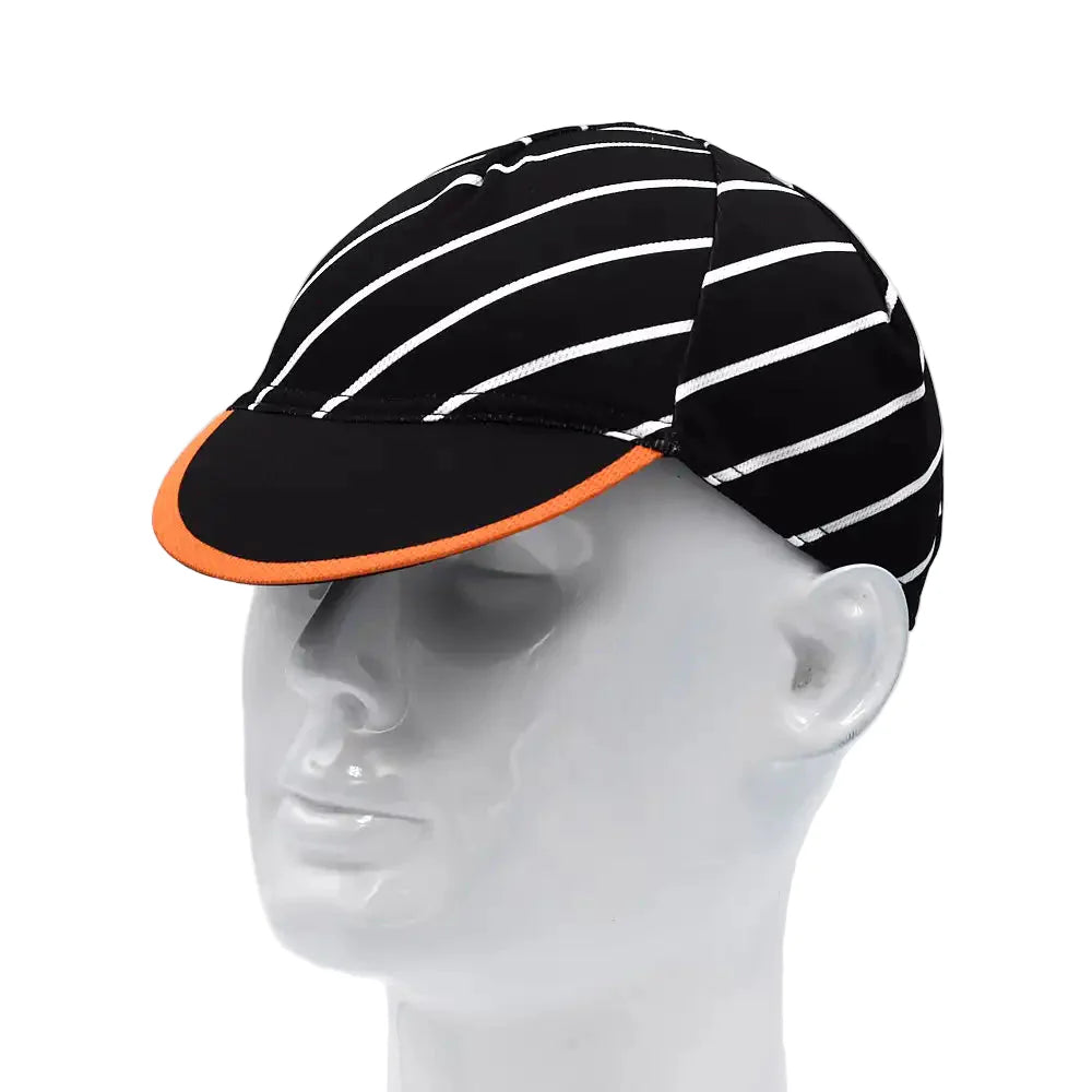 Vancouver Striped Cycling Cap Acrylic Adjustable 54 to 65 cm for Every Ride