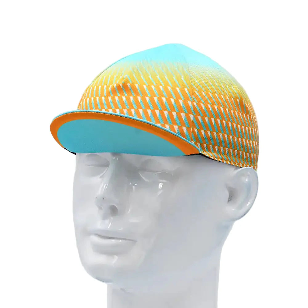 Vancouver Striped Cycling Cap Acrylic Adjustable 54 to 65 cm for Every Ride