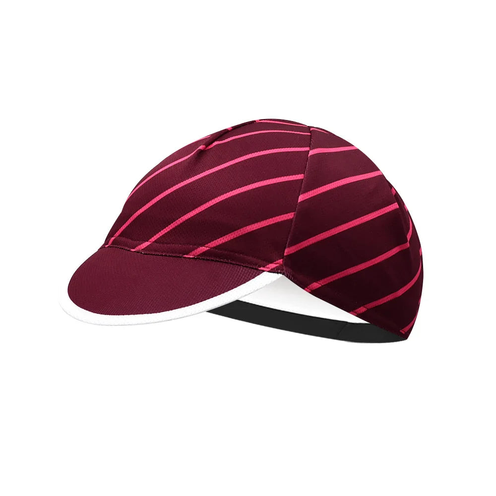 Vancouver Striped Cycling Cap Acrylic Adjustable 54 to 65 cm for Every Ride