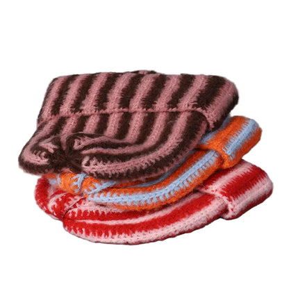 The Vermont Winter Knitted Striped Beanie Classic - Urban Caps