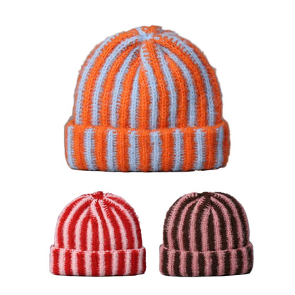 The Vermont Winter Knitted Striped Beanie Classic - Urban Caps