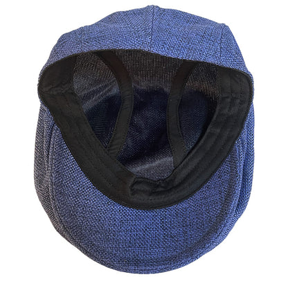 Verona Linen Flat Cap – Breathable Lightweight Summer Classic Cap