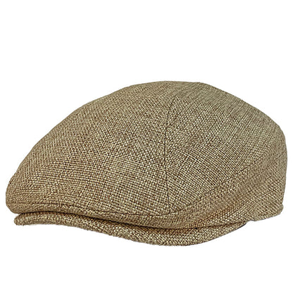 Verona Linen Flat Cap – Breathable Lightweight Summer Classic Cap