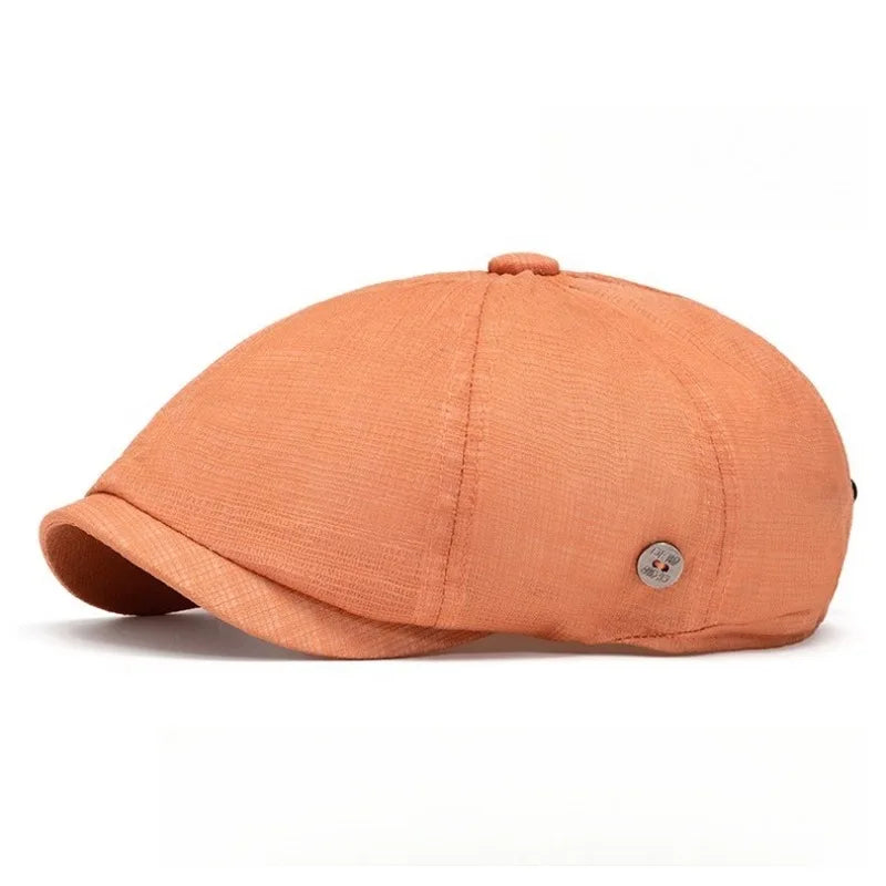 Villeneuve Summer Newsboy Cap - Lightweight Classic Cap For Warm Weather And Casual Looks