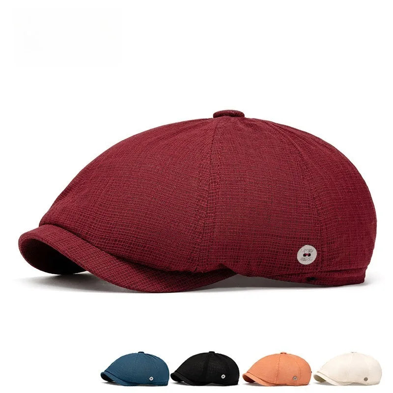 Villeneuve Summer Newsboy Cap - Lightweight Classic Cap For Warm Weather And Casual Looks