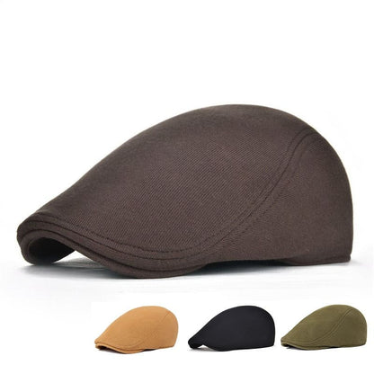 Voboom Classic Cotton Flat Cap - Timeless Cotton Cap For Everyday Casual Style Vintage
