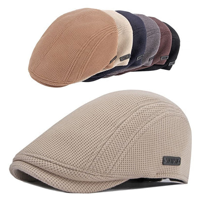WIIW Cotton Flat Cap - Timeless Cotton Flat Cap With Classic Shape For Any Occasion