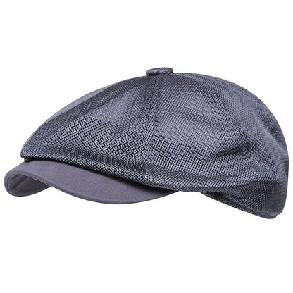 Warren Mesh Newsboy Cap - Classic Newsboy Style With Breathable Mesh For All Day Comfort