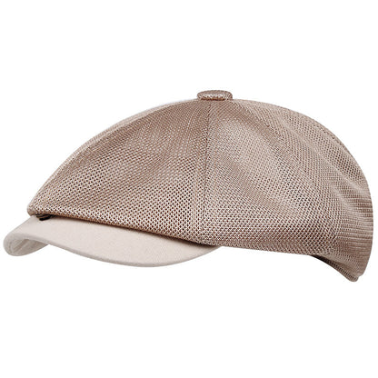 Warren Mesh Newsboy Cap - Classic Newsboy Style With Breathable Mesh For All Day Comfort
