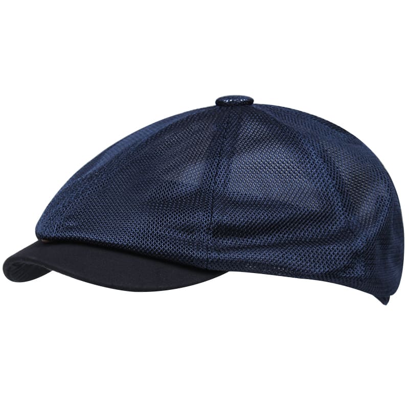 Warren Mesh Newsboy Cap - Classic Newsboy Style With Breathable Mesh For All Day Comfort