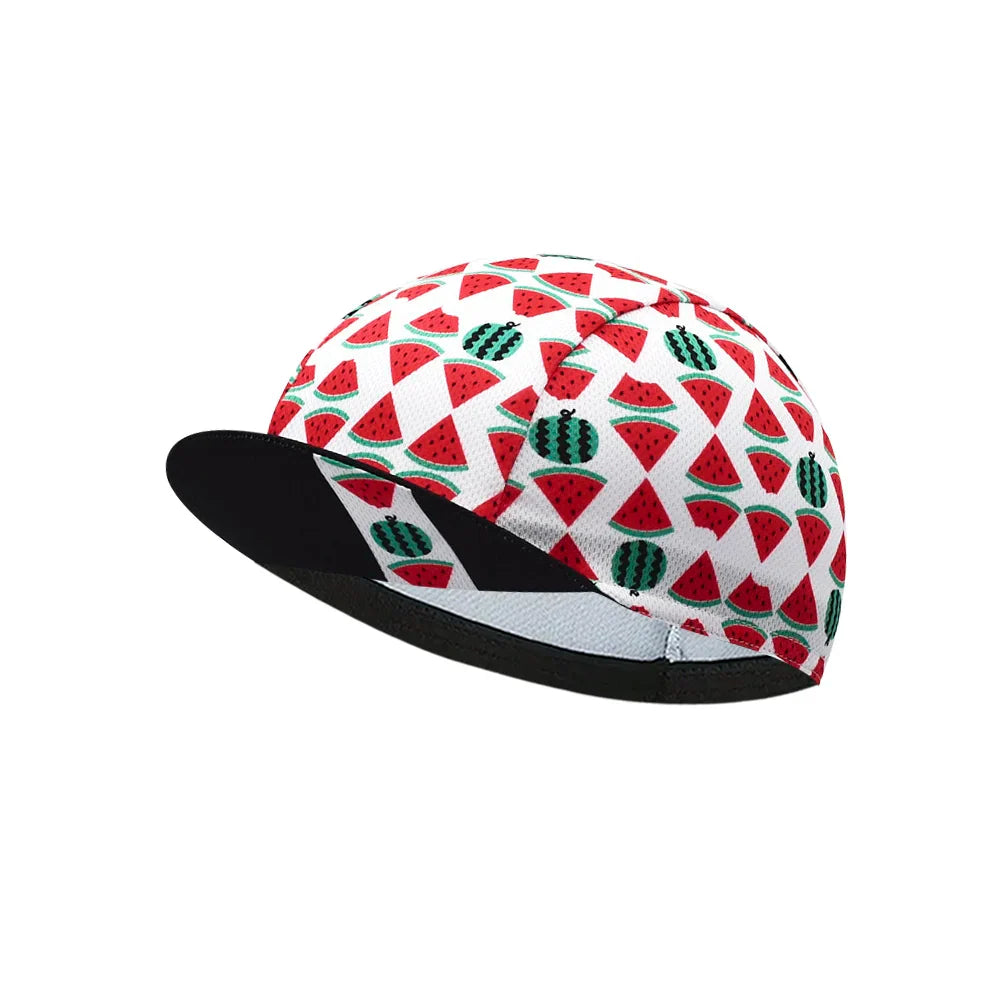 Watermelon Fresh Fruit Cycling Cap Lightweight Acrylic Breathable For Rides