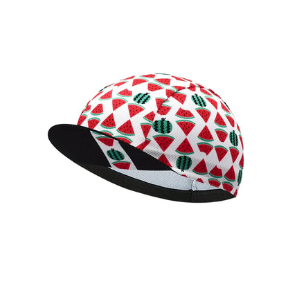 Watermelon Fresh Fruit Cycling Cap Lightweight Acrylic Breathable For Rides