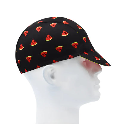 Watermelon Fresh Fruit Cycling Cap Lightweight Acrylic Breathable For Rides