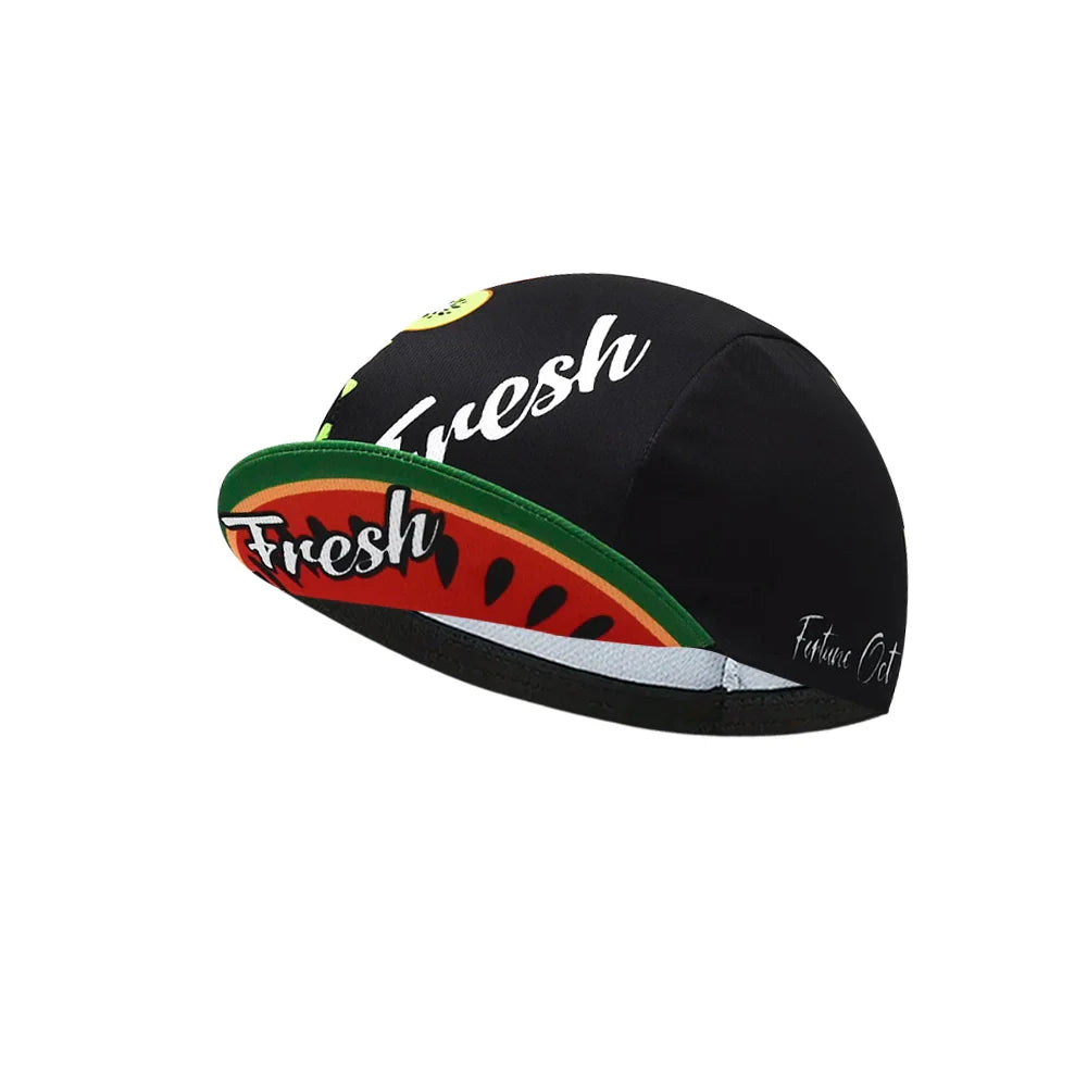 Watermelon Fresh Fruit Cycling Cap Lightweight Acrylic Breathable For Rides