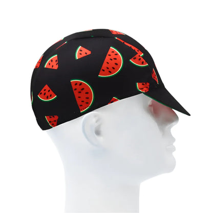 Watermelon Fresh Fruit Cycling Cap Lightweight Acrylic Breathable For Rides