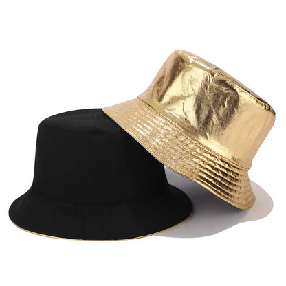 Reversible Leather Bucket Hat – Waterproof Adjustable Hat