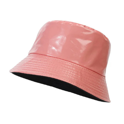 Reversible Leather Bucket Hat – Waterproof Adjustable Hat