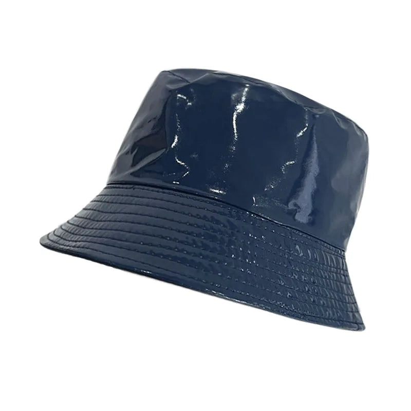 Reversible Leather Bucket Hat – Waterproof Adjustable Hat