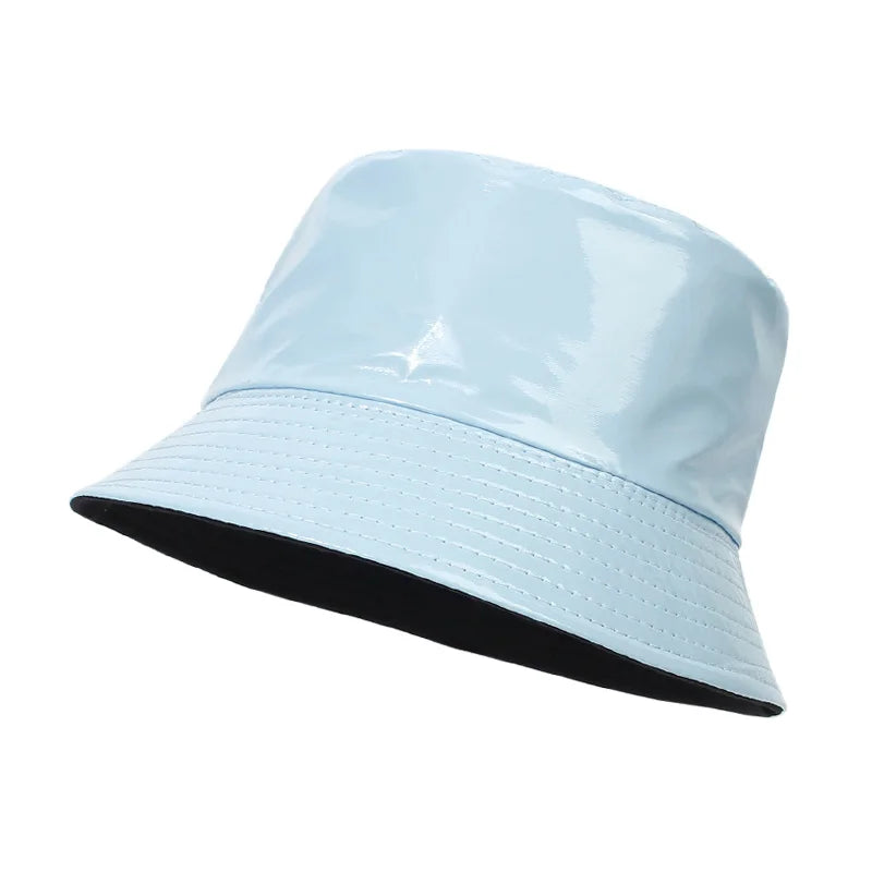 Reversible Leather Bucket Hat – Waterproof Adjustable Hat