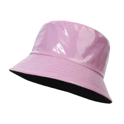 Reversible Leather Bucket Hat – Waterproof Adjustable Hat