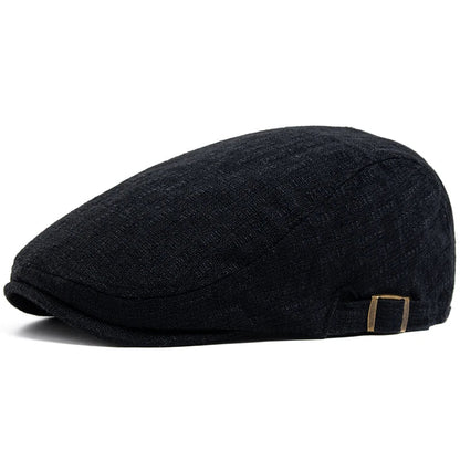 Whistler Linen Flat Cap – Lightweight Adjustable Driver Hat