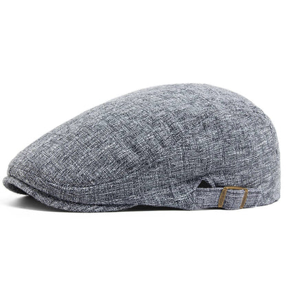 Whistler Linen Flat Cap – Lightweight Adjustable Driver Hat