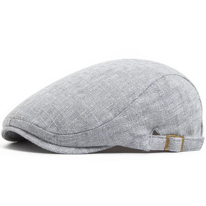 Whistler Linen Flat Cap – Lightweight Adjustable Driver Hat