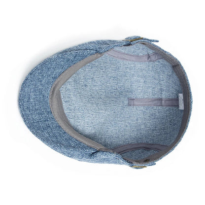 Whistler Linen Flat Cap – Lightweight Adjustable Driver Hat